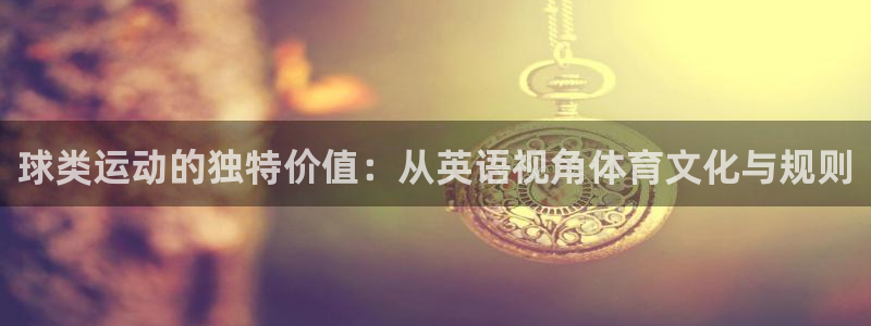 成都熊猫体育公园：球类运动的独特价值：从英语视角体育文化与规则